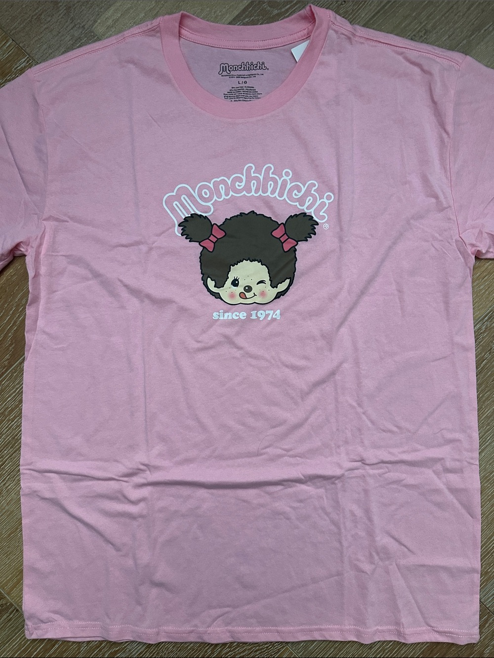 Monchhichi Pink Graphic Short Sleeve Tee